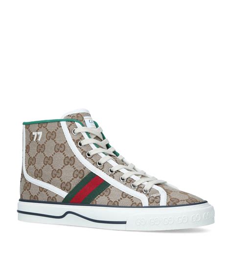 gucci hi tops|gucci high top sneakers beige.